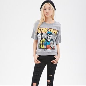 EUC Forever 21 Star Trek Women's Gray T-shirt